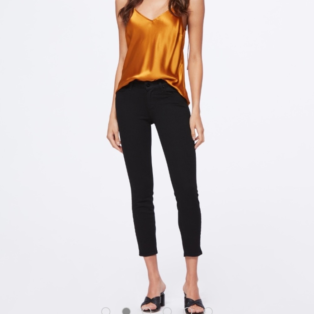 PAIGE Verdugo Crop Black Jeans